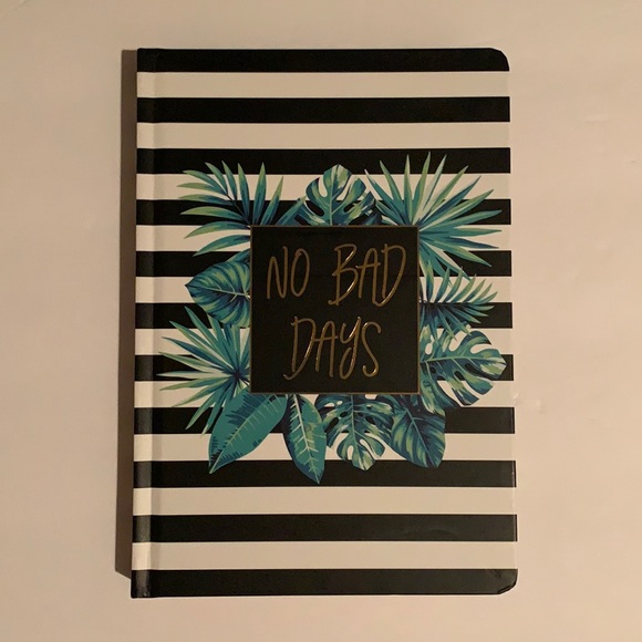 Striped “ No Bad Days “ Writing Lined Journal - Picture 1 of 4